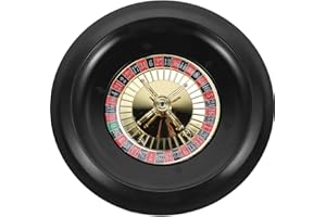 IBASENICE Ruleta Rusa Ruleta De Mesa Rueda De Ruleta De Madera Rueda De Ruleta De Favor De La Rueda De Póquer Suministro De Póquer Juego De Fiesta Rueda De Apoyo Escritorio