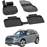 MINI Countryman Electric 2023-2025 ile Uyumlu 4.5D Ara&ccedil; Paspası | Ara&ccedil; &Ouml;zel Havuzlu Oto Paspası | Tam Uyum Y&uuml;ksek Kenarlı Siy