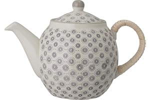 Bloomingville Teiera ELSA, grigio, ceramica