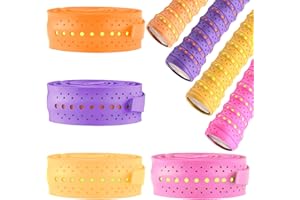 Prmape 4 Pezzi Overgrip Padel, Grip Padel, Grip Racchetta Tennis, Nastro Overgrip Autoadesivo, Antiscivolo Racket Grip per Racchette da Badminton, Racchetta da Tennis