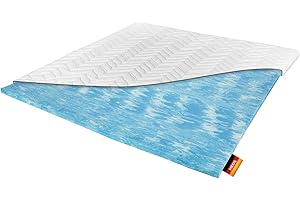 ‎MEOS Meos® Gel-Schaum Topper 160x200cm für Matratzen & Boxspringbett - Made in Germany - hohes RG50 - Bezug bis 60°C waschbar - Matratzenauflage (160 x 200 cm)