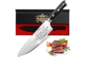 Funistree New Home Gifts - House Warming Gifts New Home - Housewarming Gifts, New Home Gifts for Couple Friends Family, Unique Graved Kitchen Knife High Carbon German Stainless Steel
