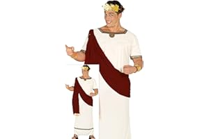 FIESTAS GUIRCA | Costume Romain - Cape et Tunique pour Fêtes Romaines et Grecques - Costumes Historiques pour Carnaval, Halloween et Événements à Thème - Adulte et Adolescent