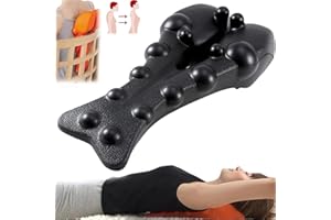 HICWX Relieflylab Trapezius Stretcher,Neck and Shoulder Relaxer with Upper Back Massage Point,Therapoint Neck Stretcher,Trapezius Stretcher， Relieve Upper Back Pain (Black)