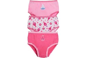 Trolls Girls Multi pack Briefs Kids Poppy World Tour Underwear Knickers Pants (Pack of 3)