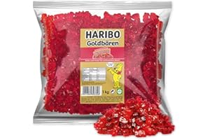 Haribo Goldbären Himbeer, sortenreine Gummibären, 1 KG