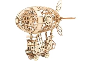 Rolife 3D Toy Puzzle Dekoracja Prezent Zestawy do Budowania Modeli Drewnianych dla Dorosłych Budowanie (Sterowiec)