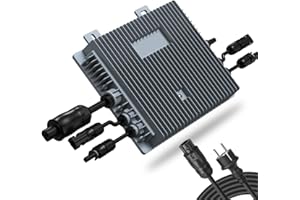 Wechselrichter 800W - PV Wechselrichter Balkonkraftwerk mit WLAN & App - IP67-Wasserdichter Microwechselrichter 800 Watt für 2 Solarmodule - Netzeinspeisung Micro Wechselrichter