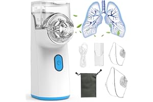 Inhalateur Nébuliseur Portable Pour Enfants Et Adultes, Inhalateur Pour Rhume Asthme Et Le Traitement Des Maladies Respiratoires, Aérosol Nébuliseur 8ml Pour Maison Et Voyage