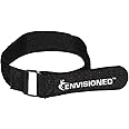 ENVISIONED Premium Cinch Straps with Stainless Steel Metal Buckle, Reusable Durable Hook and Loop, Multipurpose Securing Straps - 8 Pack + 2 Bonus Original Cinch Straps - 1" x 20" (2.5cm x 50cm)