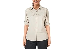 33,000ft Koszula damska UPF50+ ochrona przed promieniowaniem UV, szybkoschnąca, z długim rękawem, funkcyjna, do wędkowania, safari, podróży, golfa