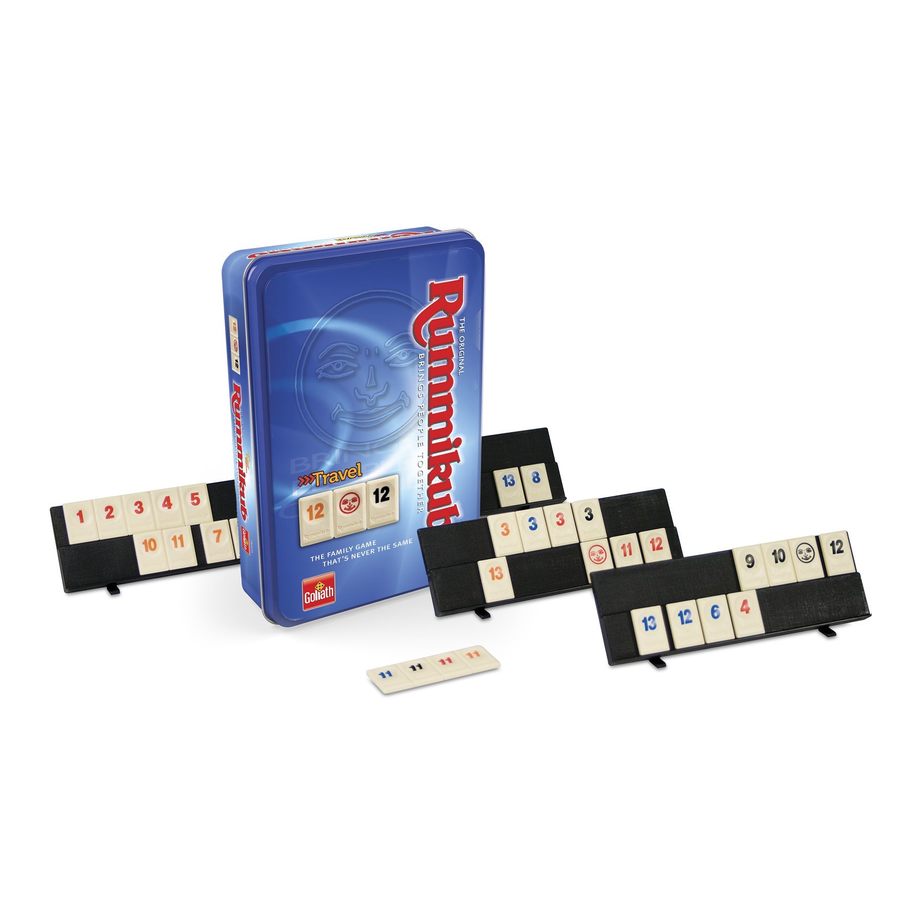 Goliath Juego Rummikub de Viaje en Caja Metálica, Juego de Mesa, 6 a
