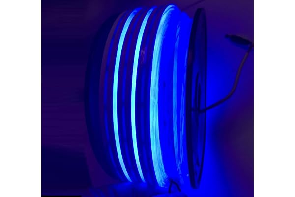 YXHL® LED Neon Light, Bleu 12V Silicone Décoration de Signe de Bricolage étanche pour l'intérieur et l'extérieur, 15 mètres / 50FT