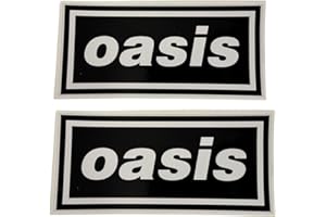 WOA WORDS OF ART Oasis - Logo Vinyl Sticker 9cm X 20cm Indie Britpop Band Merchandise (2)