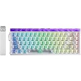 Aula Hero 68 He Manyetik Klavye Rapid Trigger Silver Switch 8000Hz RGB Neon TKL Hot Swap Oyuncu Klavyesi Şeffaf