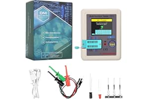 diymore LCR TC1 ESR Tester Transistor Inductance Capacitance Resistance ESR Meter Multi-Function Tester TFT LCR-TC1 Transistor Tester for Diode Triode Capacitor Resistor Transistor ESR NPN PNP MOSFET