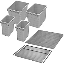 Coperchio Raccolta Differenziata SO-TECH - Grigio Alluminio Secchi 12-32L