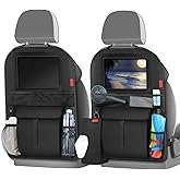 Auto Rückenlehnenschutz 2-tlg. - Mit Taschen Für Kinderspielzeug & Organizer