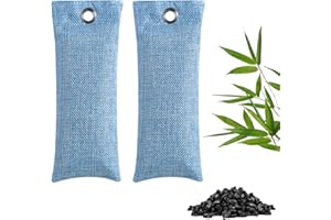 COMIOKE 2 Sacs Désodorisant pour Chaussures, Charbon de Bambou Actif, Elimine Les Odeurs,purificateur d'air et éliminateur d'odeurs naturel pour Maison, Voiture et Placards,Chaussure(bleu)