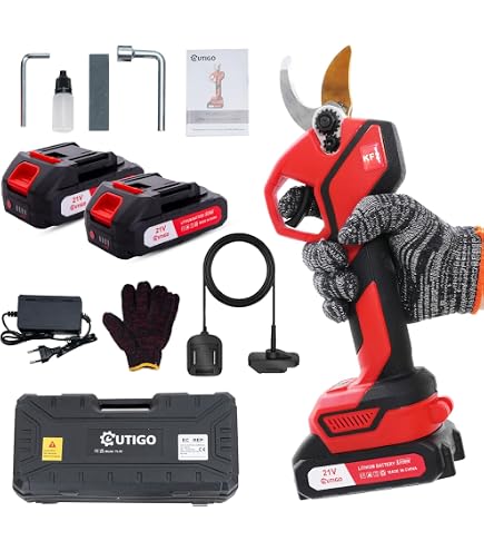 Tijeras De Podar A Batería 18V - Cortan Ramas De Hasta 30mm, Incluye 2 Baterías Y Cargador