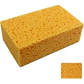 WONKEY - Doğal Oto Yıkama S&uuml;ngeri, Delikli Araba Temizleme S&uuml;ngeri, Ara&ccedil; K&ouml;p&uuml;klemek i&ccedil;in S&uuml;nger - 18x12x6 cm (1 Adet)