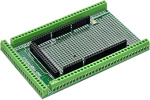 ANMBEST Mega 2560 R3 Prototype Screw Terminal Block Shield Board Pre-soldered Kit, Breakout Module for Arduino UNO