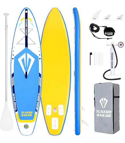 VEVOR Paddle Gonflable, Planche à pagaie Debout Sup, Ultra-légère, avec
