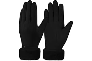 Lureon Guanti da donna invernali caldi touch screen