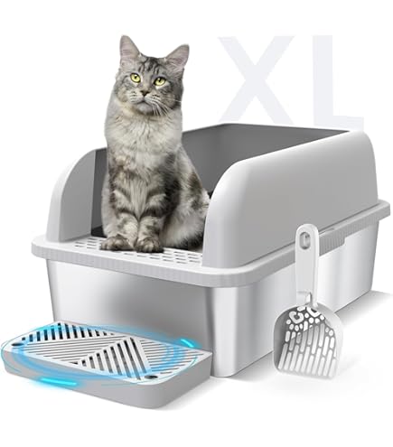 thumbnail image 2 of Suitfeel16 XXL Stainless Steel Cat Litter Box Extra Large 28 2 of 13