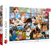 Trefl Puzzle 'Niedliche Katze' – 500 Teile, 48x34 Cm, Für Erwachsene & Kinder Ab 10 Jahren – Perfekt Für Gemütliche Stunden & Gedächtnistraining