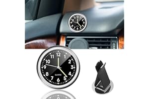 GEAANEN Orologio per Auto Orologio Universale per Auto Orologio da Auto Al Quarzo Luminoso con Clip per Presa D'aria per Auto Orologio Universale per Auto Universale per Qualsiasi Auto