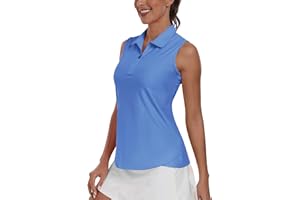 MoFiz Mujer Sin Mangas Camiseta Verano Deportiva Tank Top Transpirable con Cremallera