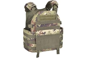 OUTAC Vest Carrier 1000D Poly Gilet TATTICO Softair Molle Militare OT-BAV12 VI OD CT VEGETATO Coyote Verde
