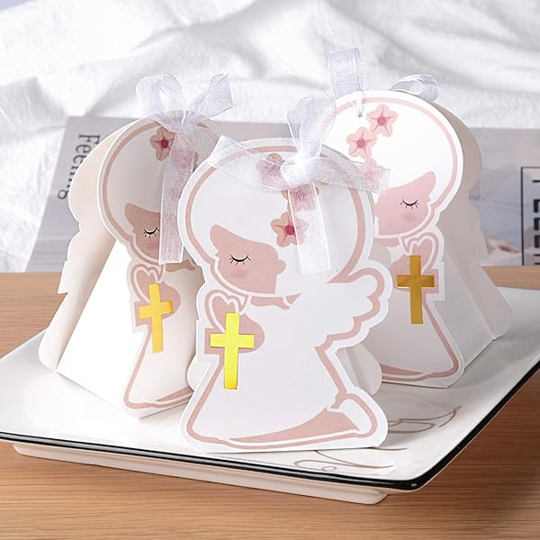 Pirottini Prima Comunione - 40 Pezzi | Carta Da Forno Decorata | Diametro 5cm - Foto 4