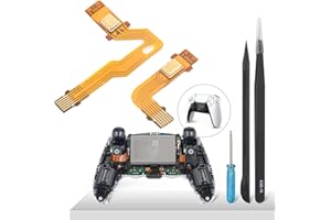 YHX-OU Microphone Flex Cable Replacement for Sony PS5 BDM-020 Speaker L R Connection Cable, Grip Indoor Microphone Ribbon Cable for Sony PS5 Controller