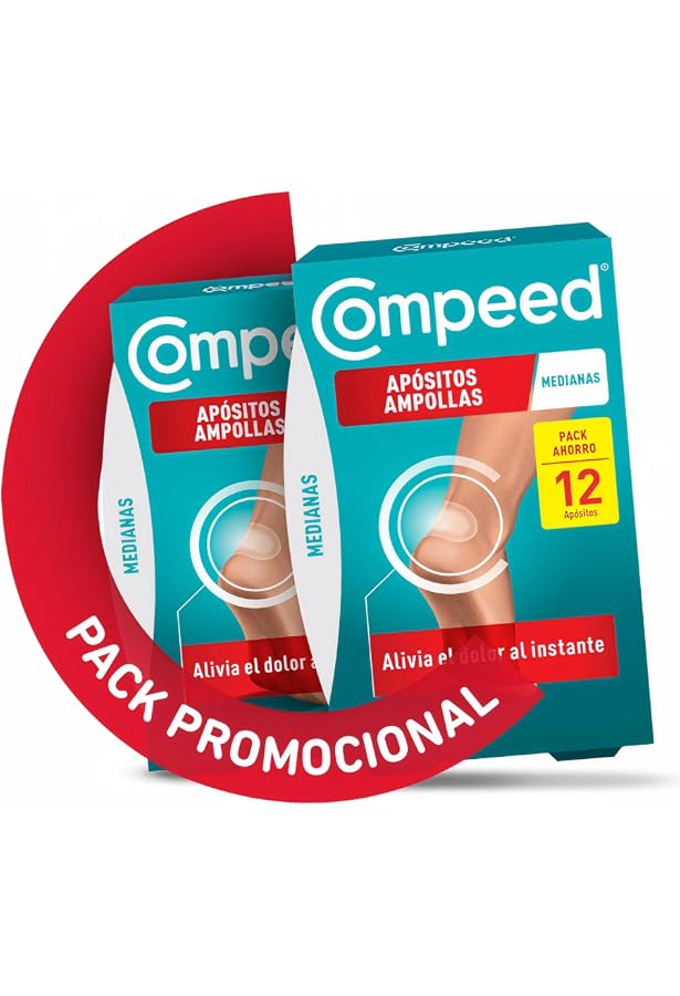 Compeed Blasenpflaster – 5 Stück, Mittelgroß, Für Füße & Fersen
