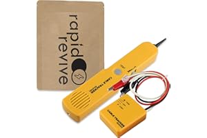 Rapid Revive – Wire Tracer Cable Finder Tone Generator High Accuracy Inductive Amplifier LAN Cable Tester Kit RJ11 Adjustable Volume Sensitivity – Telephone Line Finder Network Cable Collation