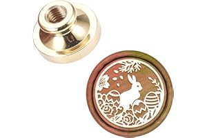 CRASPIRE Wax Seal Stempelkopf Easter Rabbit Abnehmbare Versiegelung Messing Stempelkopf Für Kreative Geschenkumschläge Einladungskarten Dekoration