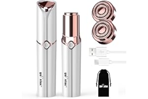 ‎GURELAX GURELAX - Gesichtshaarentferner für Frauen Wiederaufladbar, Face Mini-Haarentferner - 2x Ersatzköpfe im Lieferumfang Enthalten, Schmerzfreier Gesichtsrasierer Damen,Kleiner Rasierer für Wangen, Kinn