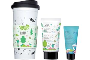 ‎BELIF BELIEVE IN TRUTH Belif Aqua Bomb Zestaw Podarunkowy do Pielęgnacji Skóry, Aqua Bomb Krem Do Twarzy 50ml + Aqua Bomb Jelly Cleanser 30ml + Kubek Wielorazowy 500ml