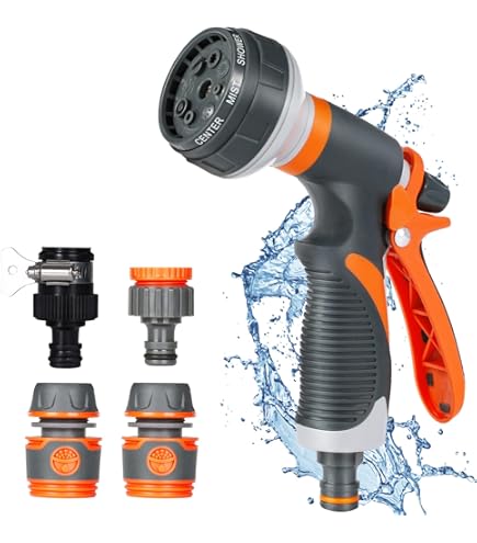 2 Ugelli Spruzzatori Per Tubo Da Giardino, 100% In Metallo Resistente, Spruzzatore Per Tubo Dell'acqua Ad Alta Pressione Con Ugello Girevole In Ottone Per Lavaggio Auto Irrigazione Giardino