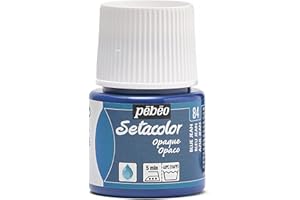 PEBEO Pébéo Setacolor - Pintura para Tela (Opaca, 45 ml) Color Azul