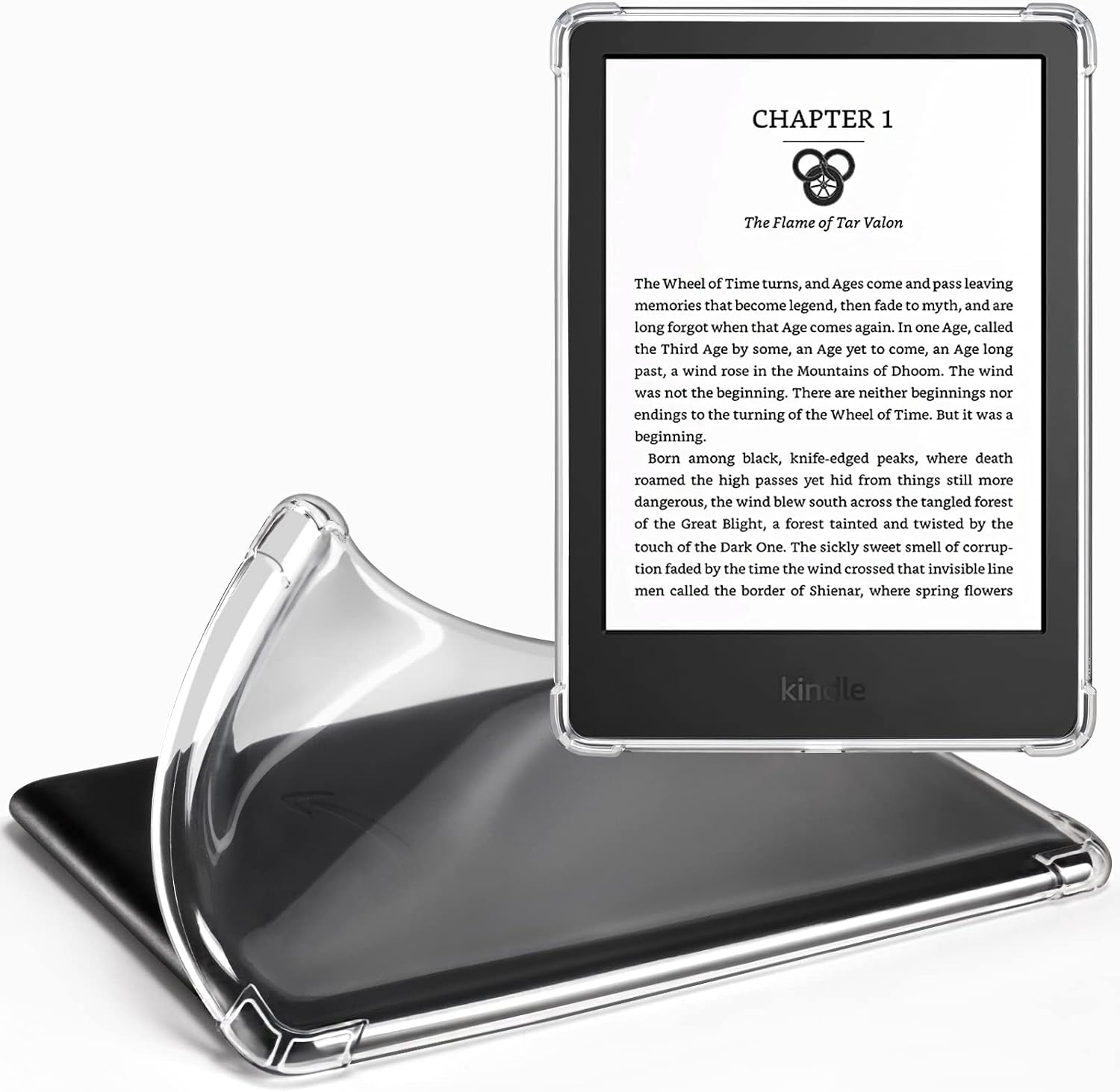 CoBak Clear Case Exclusively for 6 Inch Kindle 2024 and 2022 Releases (11th Generation) - Ultra Slim Soft TPU Transparent Cover, Lightweight and Durable Protection