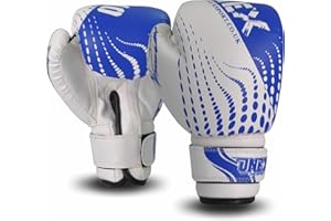 ONEX Junior/Kids Boxing Gloves Sparring Pro 2oz-4oz Punch Bag Fight MMA Muay Thai Grappling Fight Mitts Martial Arts Training Kickboxing Punching Glove