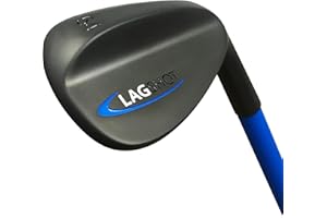 Lag Shot (RH) Wedge - Strike Your Pitch Shots Solid with Perfect Rhythm. Helps You Develop Feel and Touch Around The Greens. Eliminates Fat & Thin Shots! (Black, Right Hand)
