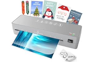 MAXDONE A4 Laminator, Thermal Laminator Machine A4 with Laminating Pouches, Laminators with NTC Technology, Smooth No-Bubble Anti-Jam, Fast Warm-Up, 80-100 Micron, Compact for Home, Office, School