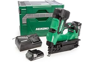 HiKOKI NT1865DMB/JXZ 18V 16GA Brushless Angled Finish Nailer (2 x 3.0Ah Batteries)