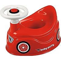 BIG-Baby-Potty - Lerntöpfchen im BIG-Bobby-Car Design mit abnehmbarem Lenkrad und hoher Rückenlehne, herausnehmbarer…
