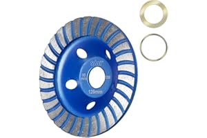 SALI Premium Diamant-Schleiftopf 125x22,2mm Schleifscheibe 20mm Diamant Schleifteller Universal,für Beton, Naturstein, Fliesenkleber, Granit