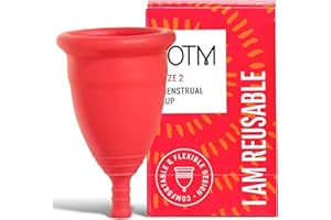TOTM Eco-Friendly Menstrual Cup for Periods | Size 2 | Reusable Cup with Soft, Flexible Fit | Eco-Friendly Period Care | Reliable & Zero-Waste Protection